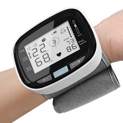 Digital Wrist Blood Pressure Monitor Beat Rate Meter Device Equipment - Amazing gizmos