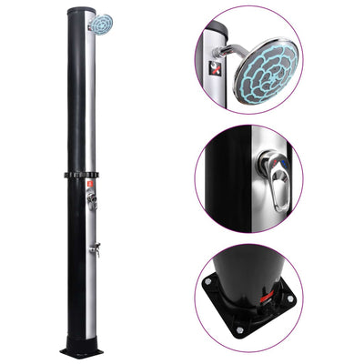 Outdoor Solar Shower with Shower Head and Faucet 10.6 gal - Amazing gizmos