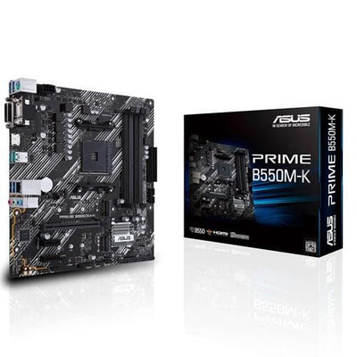 ASUS AMD B550 PRIME B550M-K (Ryzen AM4) mATX MB, Dual M.2, PCIe 4.0, - Amazing gizmos
