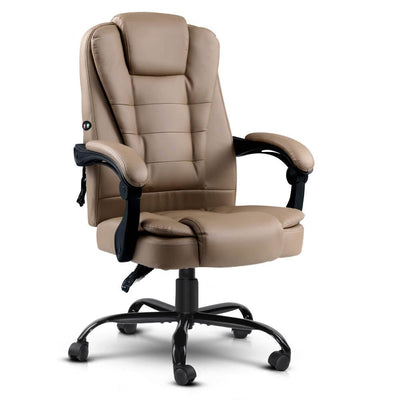 Artiss Massage Office Chair PU Leather Recliner Computer Gaming Chairs - Amazing gizmos