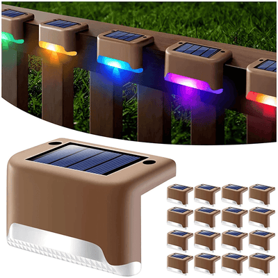 Solar Deck Lights LED Waterproof Outdoor Solar Powered LED Step Light - Amazing gizmos