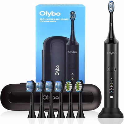 Electric Toothbrush Sonic Toothbrushes 5 Modes with 6 Brush Heads - Amazing gizmos