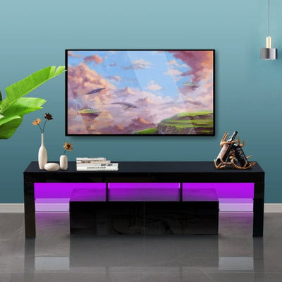 Morden TV Stand with LED Light - Amazing gizmos