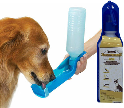 Portable Pet Travel Water Bowl Bottle Feeder Drinking Fountain - Amazing gizmos