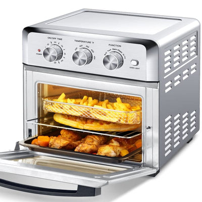 Stainless steel 1500W Air fryer toaster oven with 4 blades - Amazing gizmos