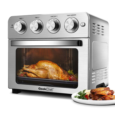 1700W Geek Chef Stainless Steel Air Fryer Toaster Oven - Amazing Gizmos