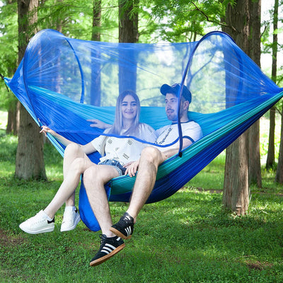 Fully Automatic Quick Opening Hammock With Mosquito Net - Amazing gizmos