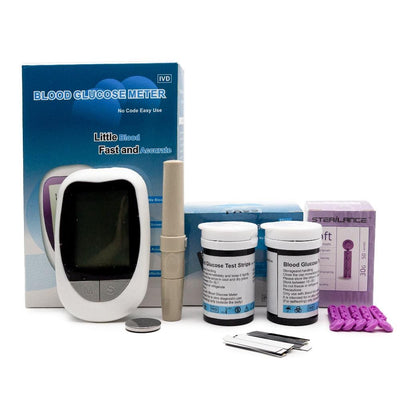 Blood Glucose Meter Glucometer Kit Home Diabetes Tester - Amazing gizmos