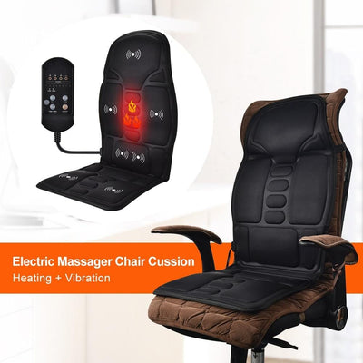 Portable Vibrating Heat Therapy Massage Cushion Mattress - Amazing gizmos